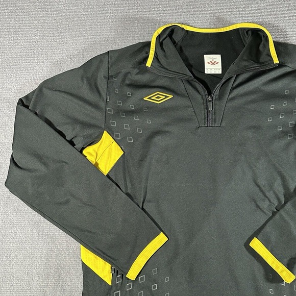 UMBRO 1/4 Zip Pullover Long Sleeve Soccer Jumper Jacket Mens‎ Size XL - Picture 1 of 8
